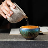 Golden Magic Tea Cup Tenmokus