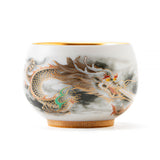 Colorful Dragon Tea Cup Tenmokus