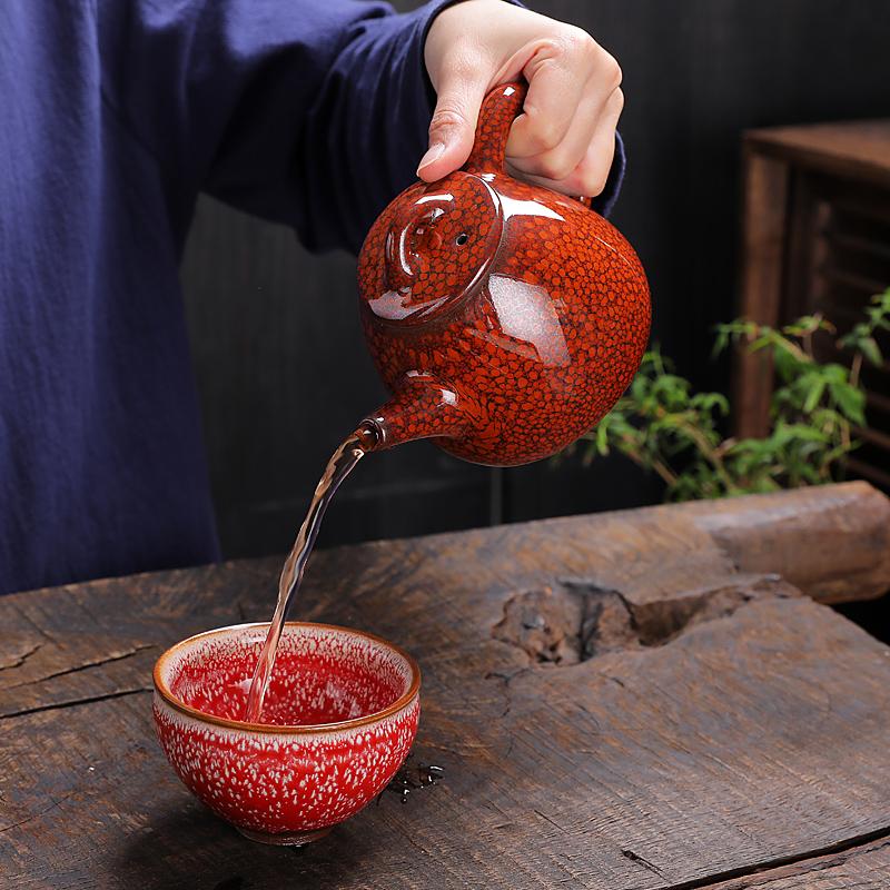Orange Teapot Teapot Tenmokus