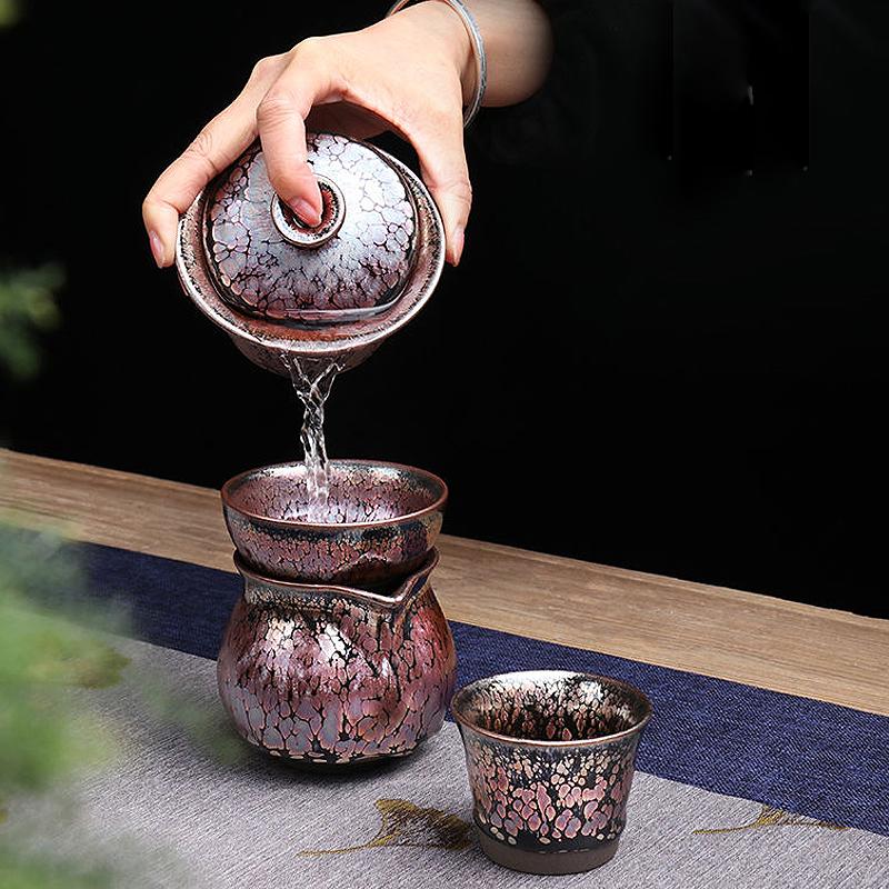 Succulent Tea Set Tea Set Tenmokus